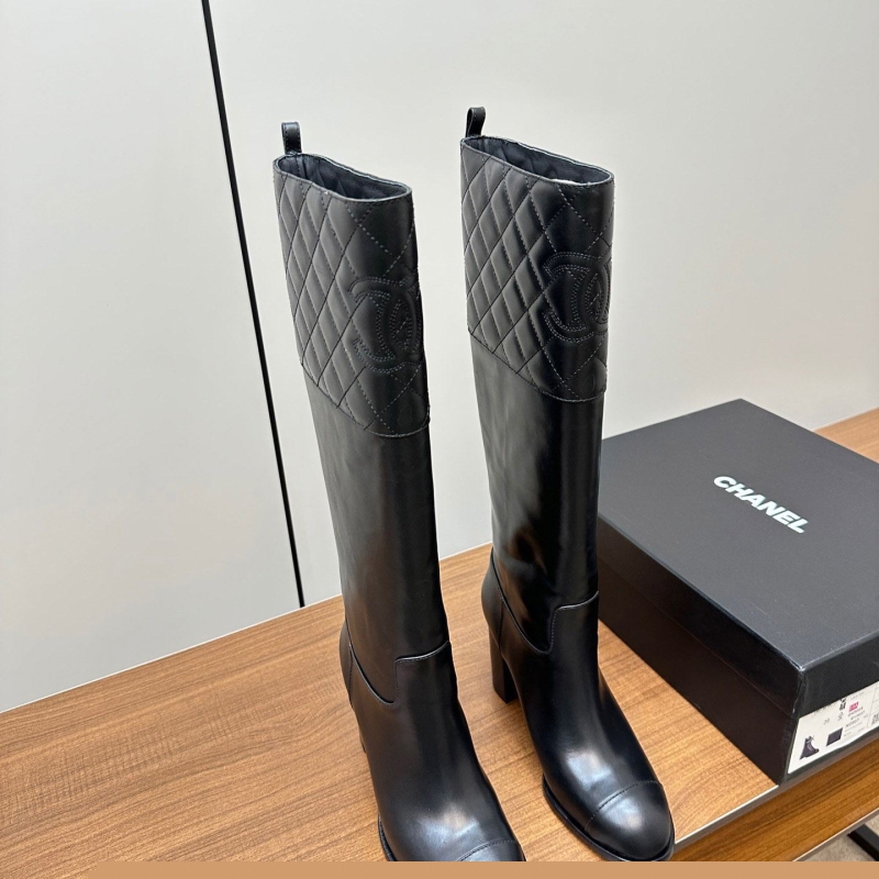 Ch*el leather shoes